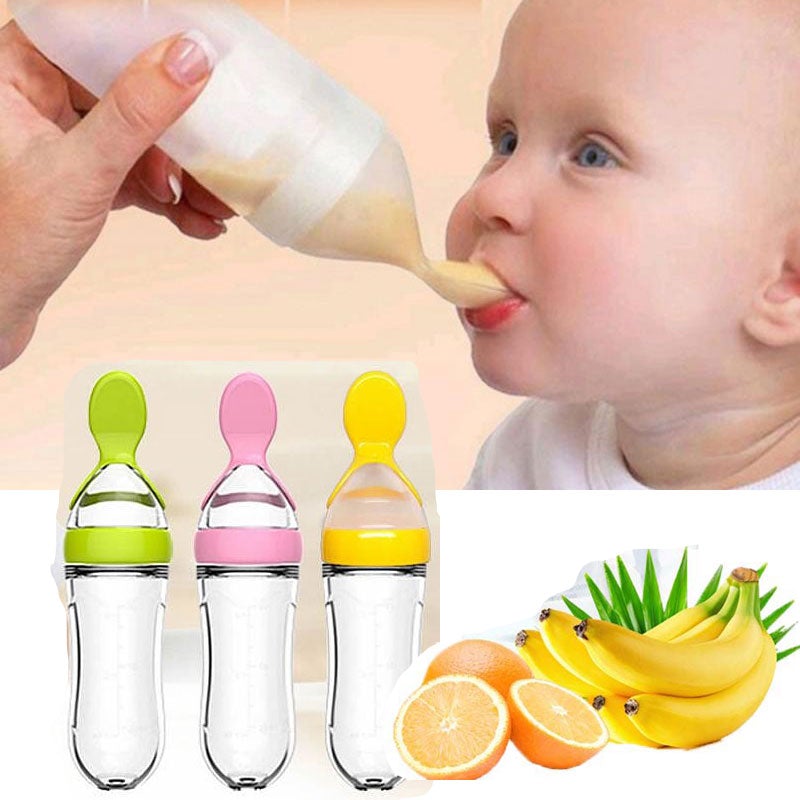 Biberon avec cuillère pour nouveau-né | EasyBottle™ - Petits Bouts de Choux