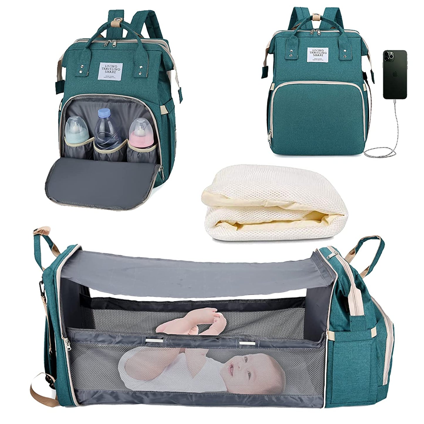 Sac à langer portatif | Berceau de voyage BabyNappy™ - Petits Bouts de Choux