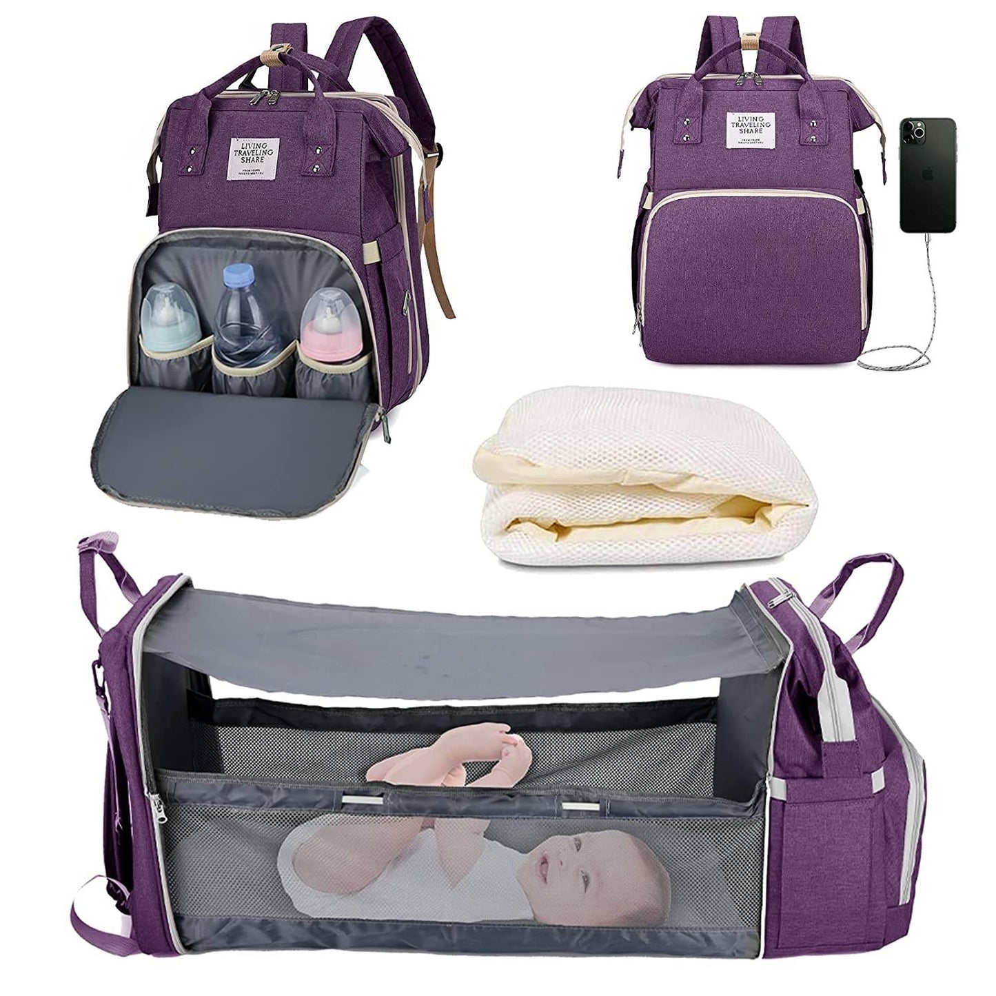 Sac à langer portatif | Berceau de voyage BabyNappy™ - Petits Bouts de Choux