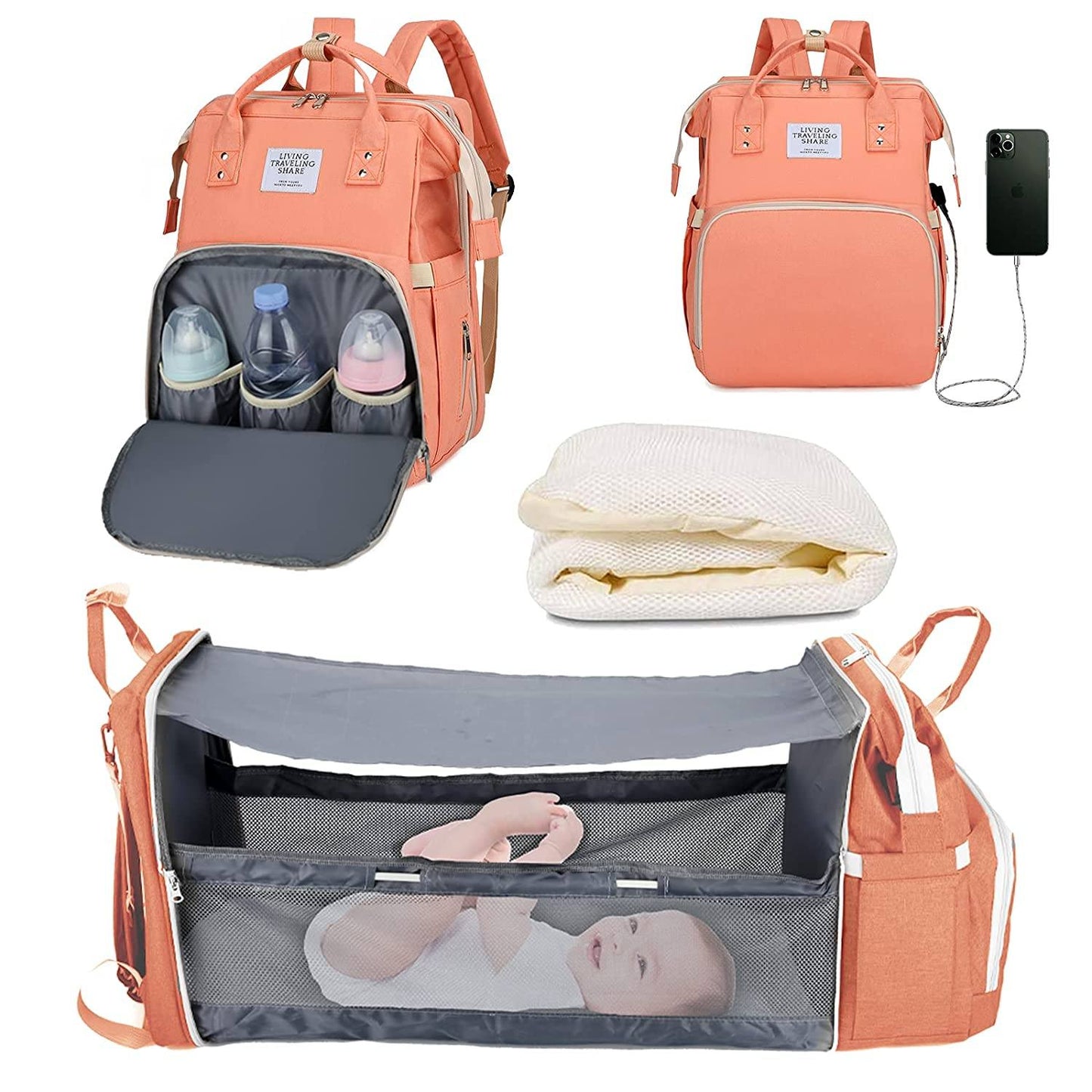 Sac à langer portatif | Berceau de voyage BabyNappy™ - Petits Bouts de Choux