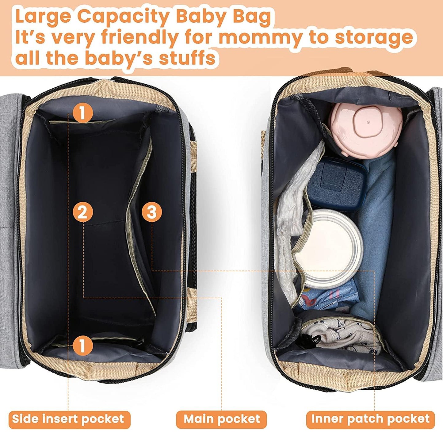 Sac à langer portatif | Berceau de voyage BabyNappy™ - Petits Bouts de Choux