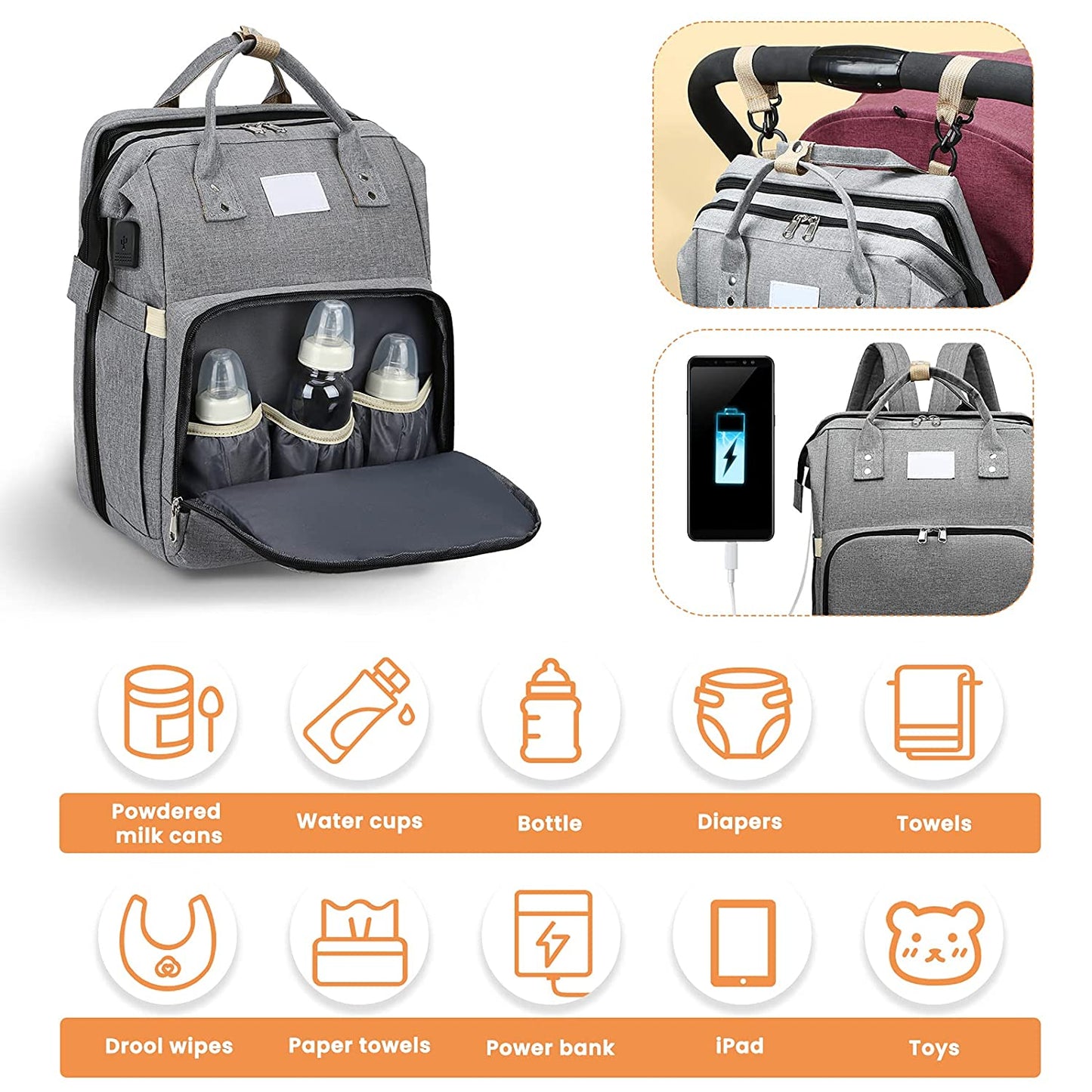 Sac à langer portatif | Berceau de voyage BabyNappy™ - Petits Bouts de Choux