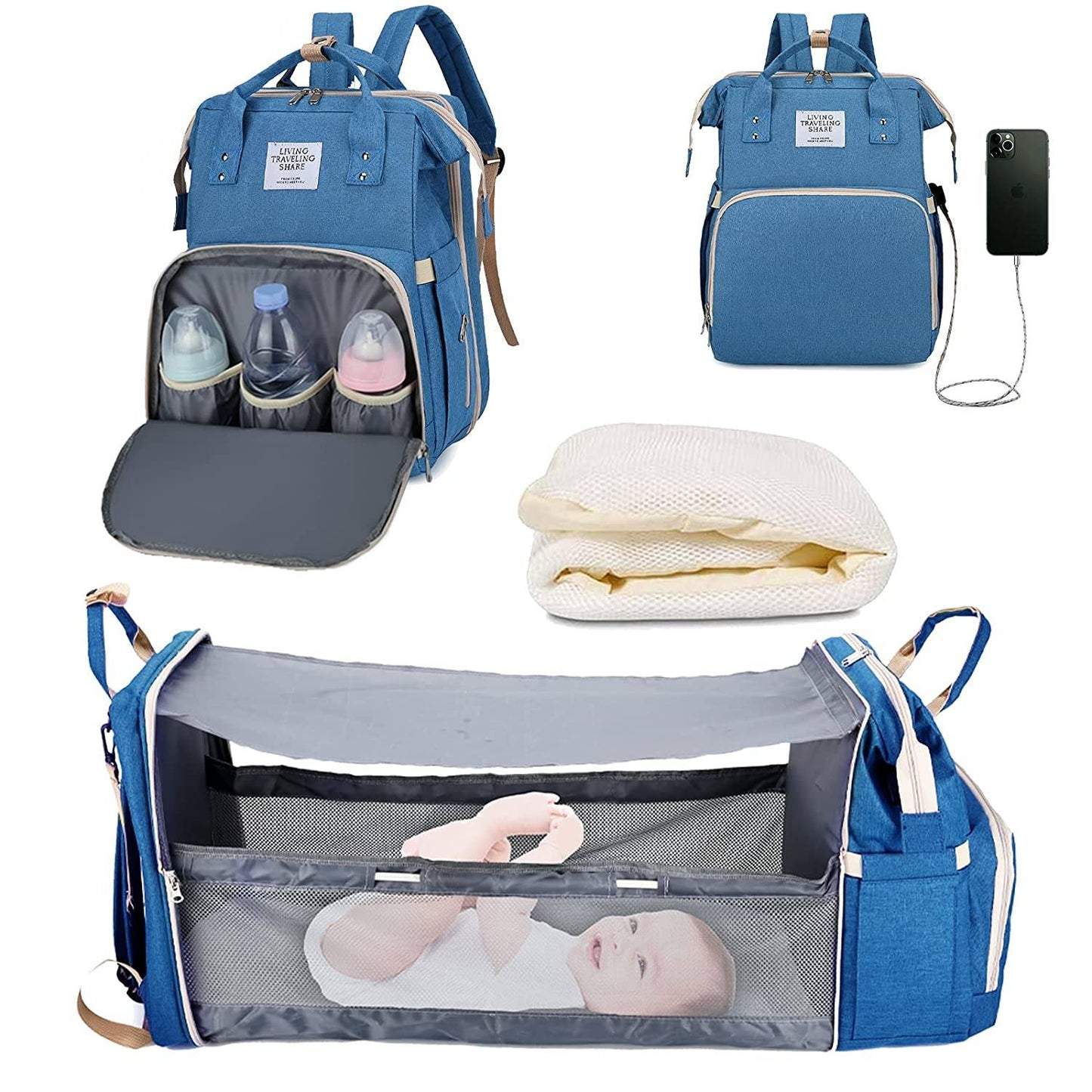 Sac à langer portatif | Berceau de voyage BabyNappy™ - Petits Bouts de Choux